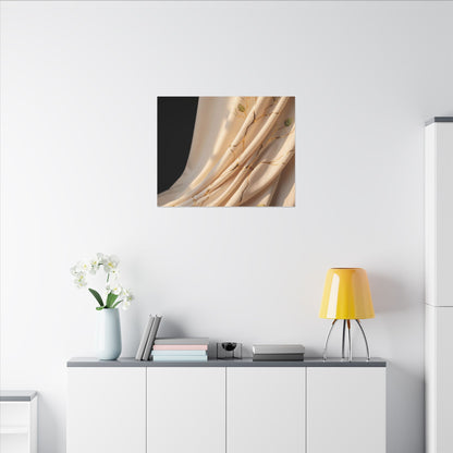 Golden Hour Silk Drape Canvas Art - Kintsugi Fukinsei