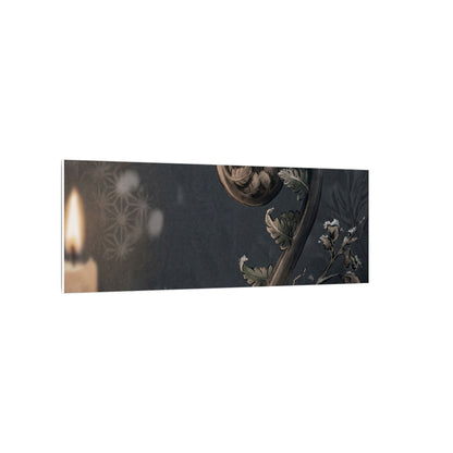 Candlelight Fern Unfurling Canvas Art - Japandi Ma