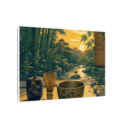 Ma Tea Ceremony Canvas Art - Zen Ukiyo E Inspired