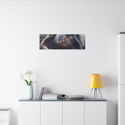 Winter Silk Drape Gold Repair Canvas Art | Artful Decor