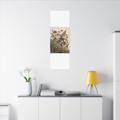 Winter Wild Mushrooms Herbarium Canvas Art | Enchanting Decor