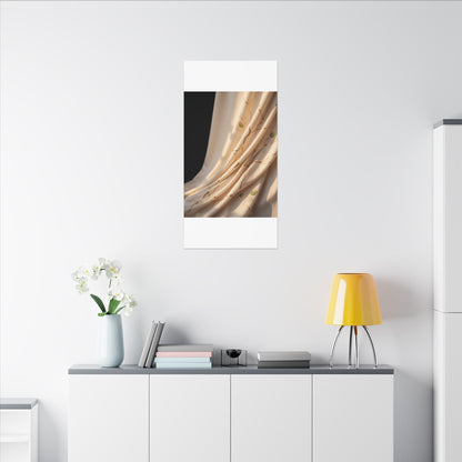 Golden Hour Silk Drape Canvas Art - Kintsugi Fukinsei