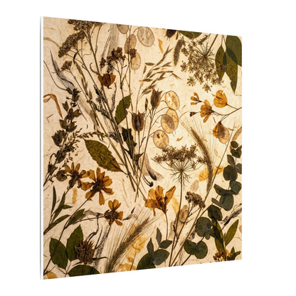Dried Flowers Summer Canvas Art | Japandi Neutral Design
