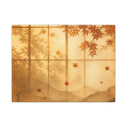 Shoji Screen Texture Canvas Art | Earthy Japandi Art