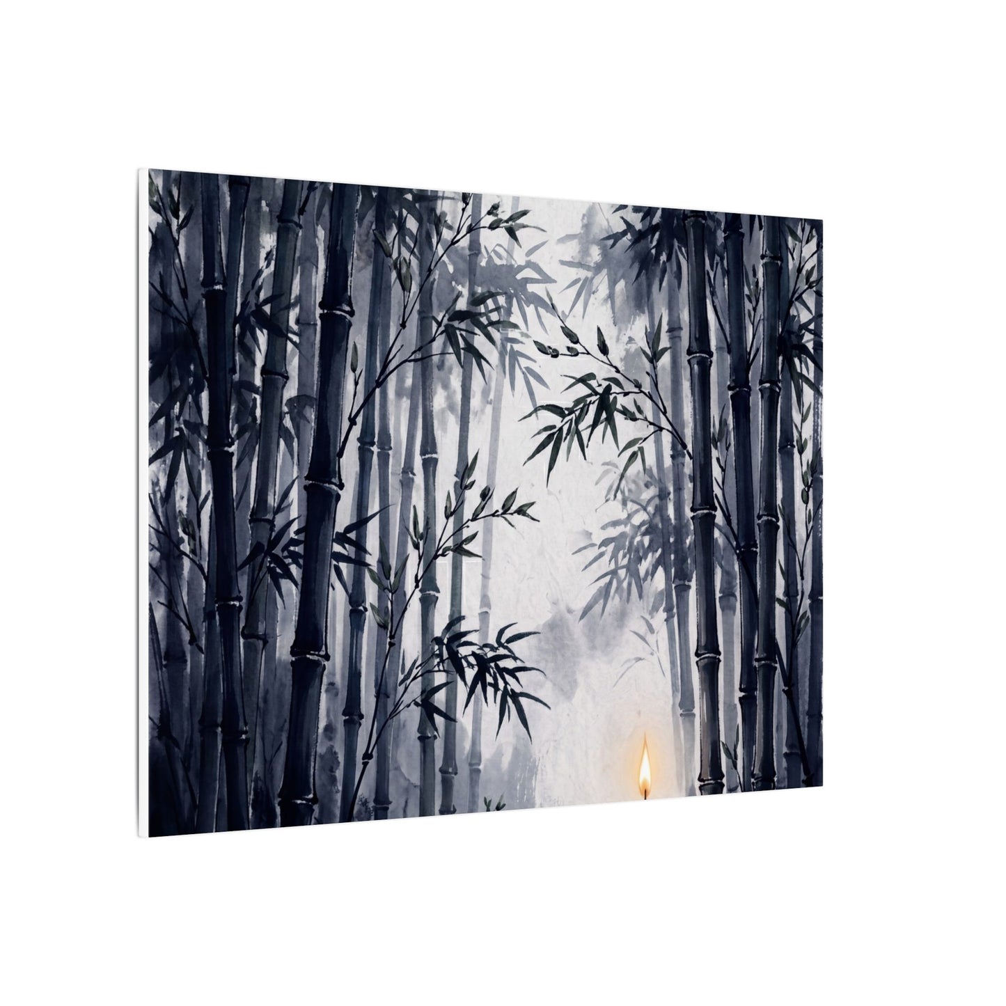 Tranquil Bamboo Grove Canvas Art - Sumi E Zen