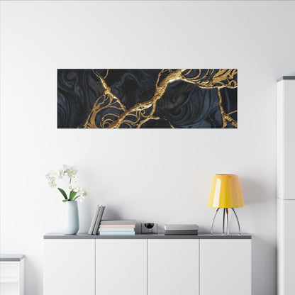 Kintsugi Gold Vein Canvas Art