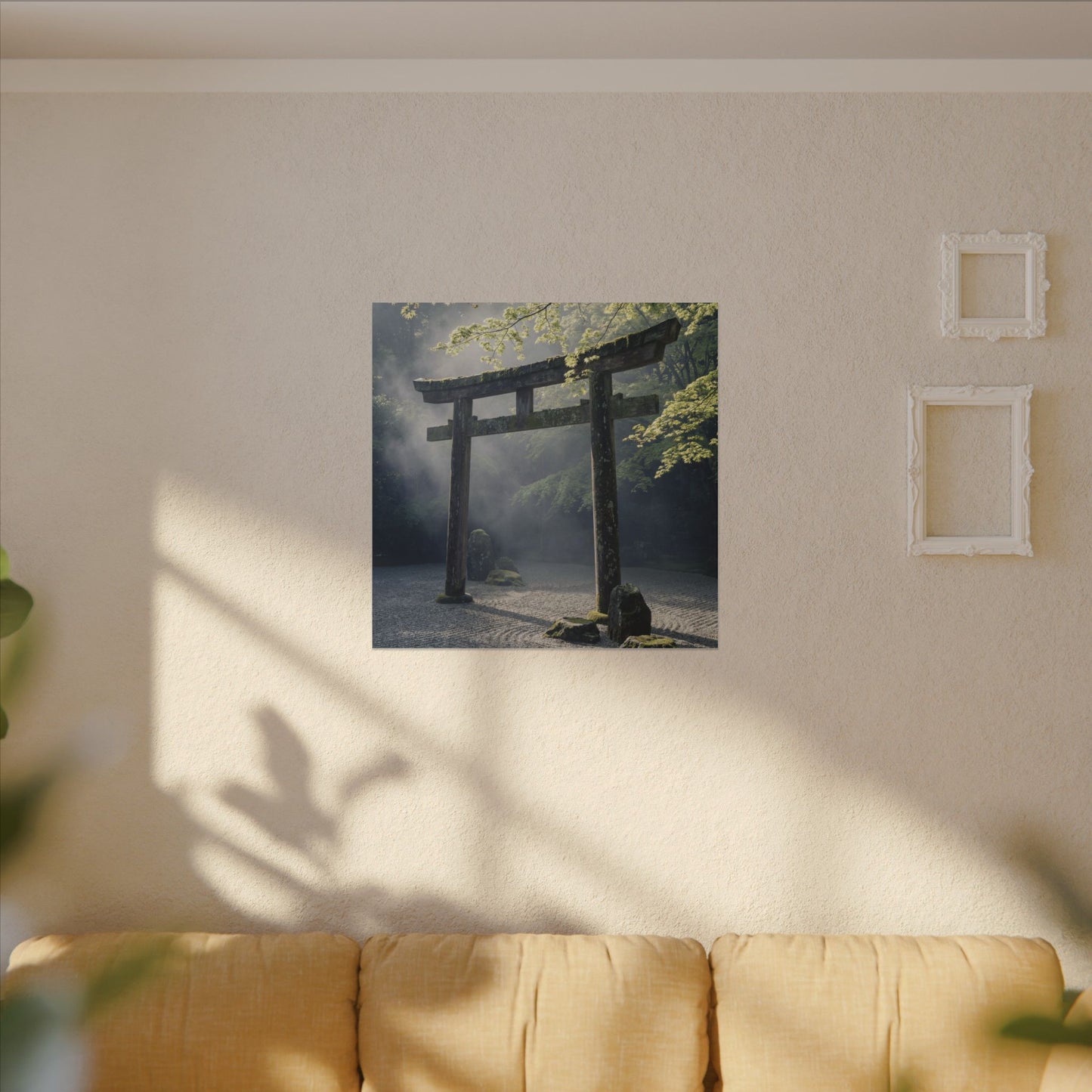 Torii Gate Canvas Art | Spring Zen Karesansui Art