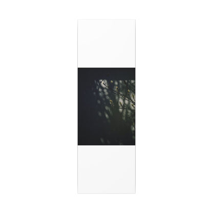Dark Japandi Shoji Screen in Dappled | Moody Minimal Canvas Art