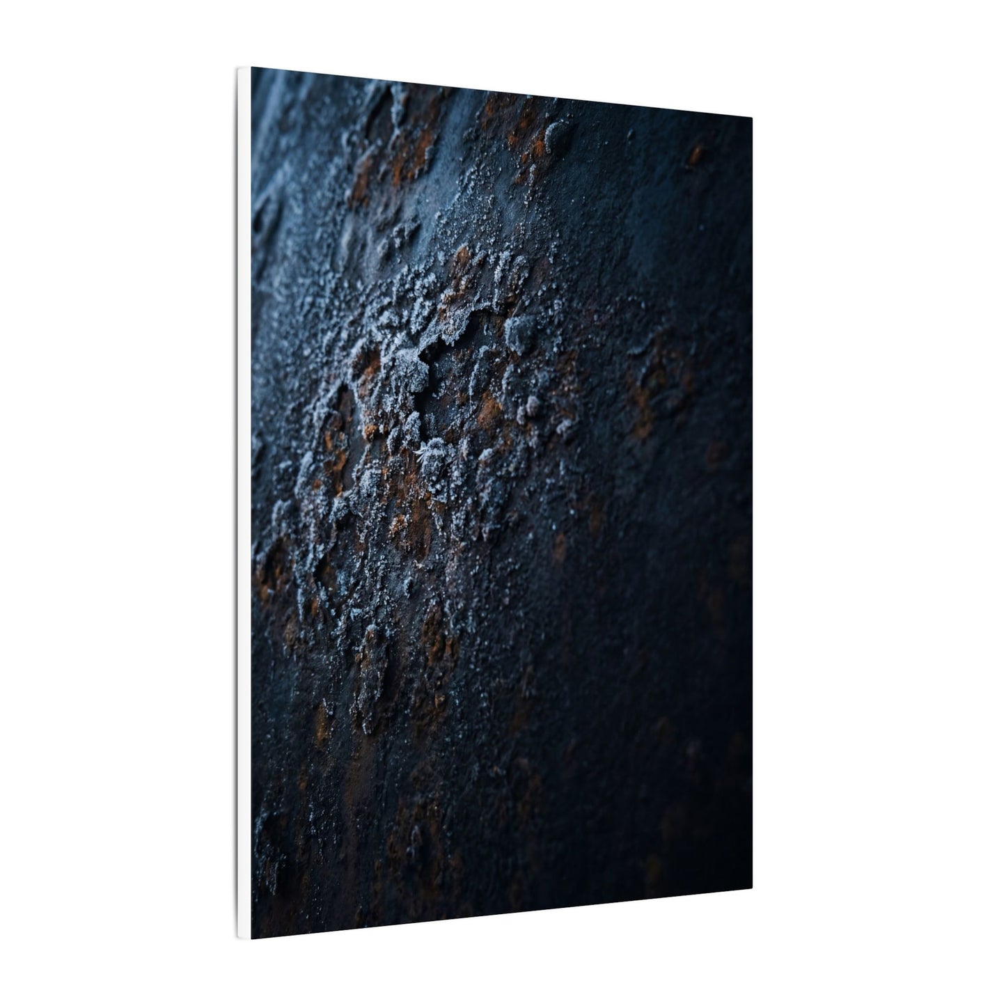 Rust Patina Canvas Art | Winter Dark Japandi Shadow Zen Art