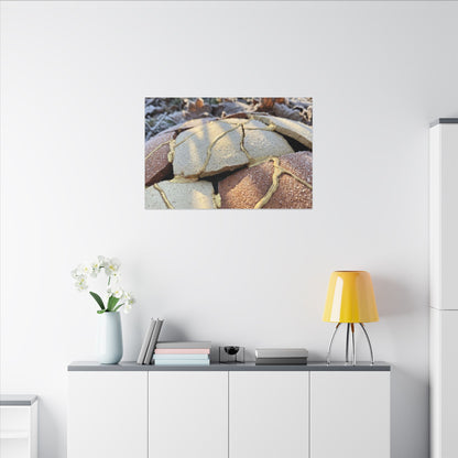 Broken Pottery Crackle Gold Canvas Art | Healing Kintsugi Art