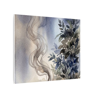 Incense Smoke Summer Canvas Art | Japandi Cozy Design