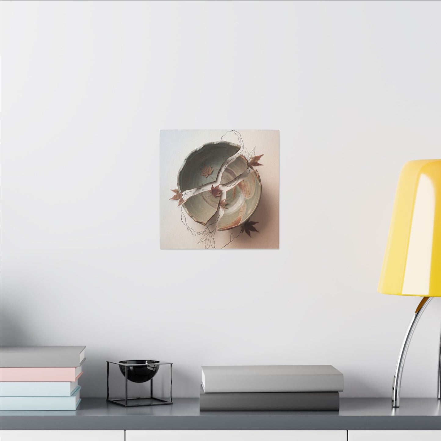 Dawn Ceramic Bowl Canvas Art - Japandi Fukinsei