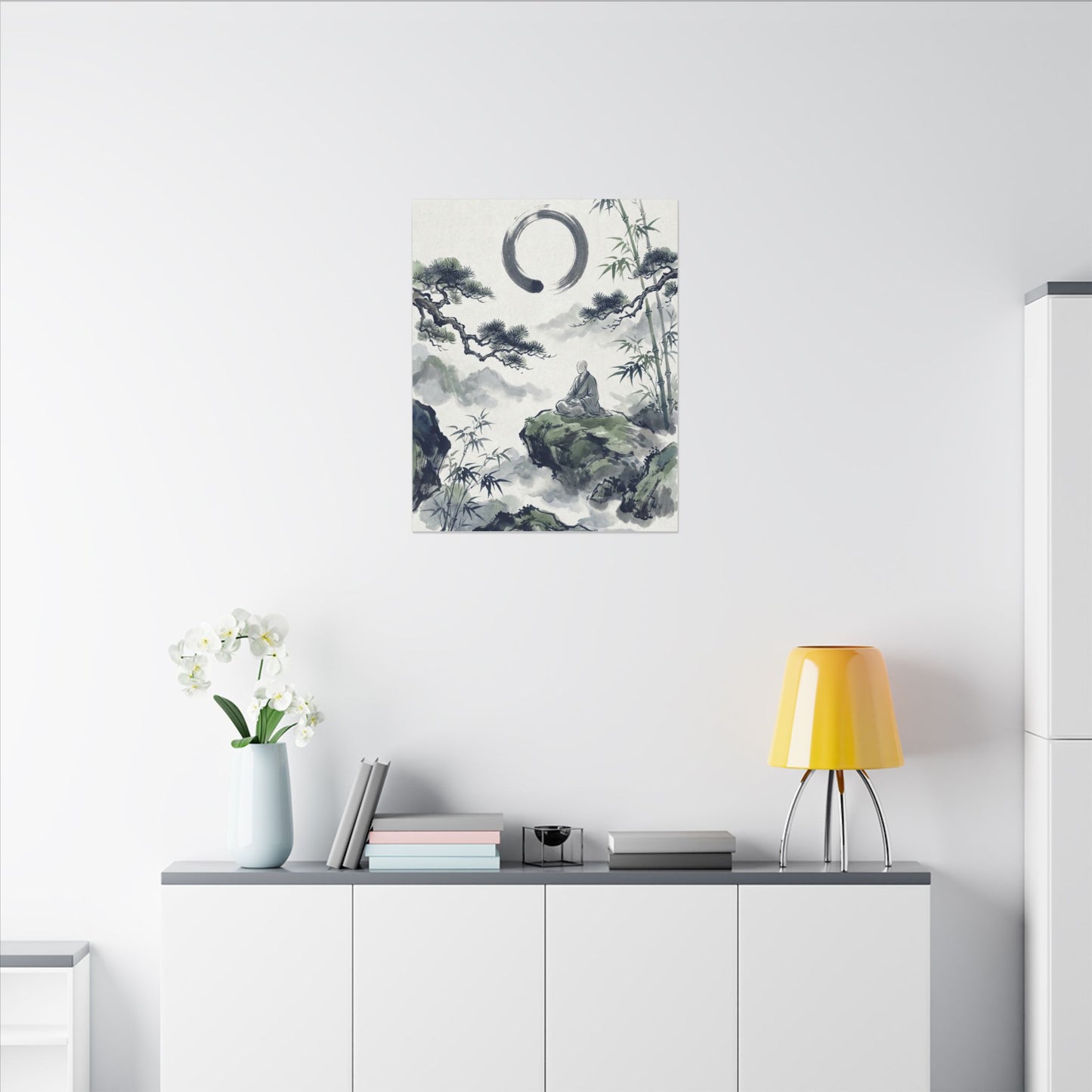 Zen Sumi-e Canvas Art