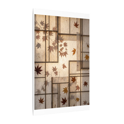 Shoji Screen Japanese Pattern Canvas Art | Neutral Japandi Art