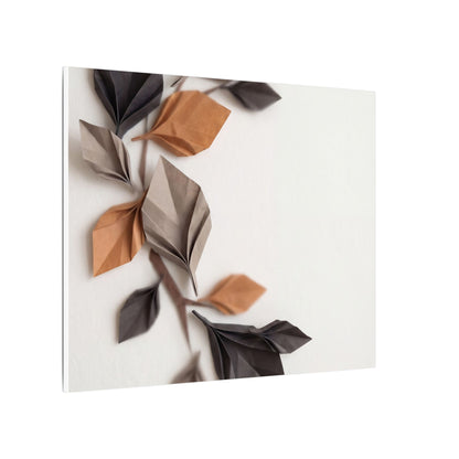 Paper Fold Autumn Canvas Art | Japandi Earthy Design