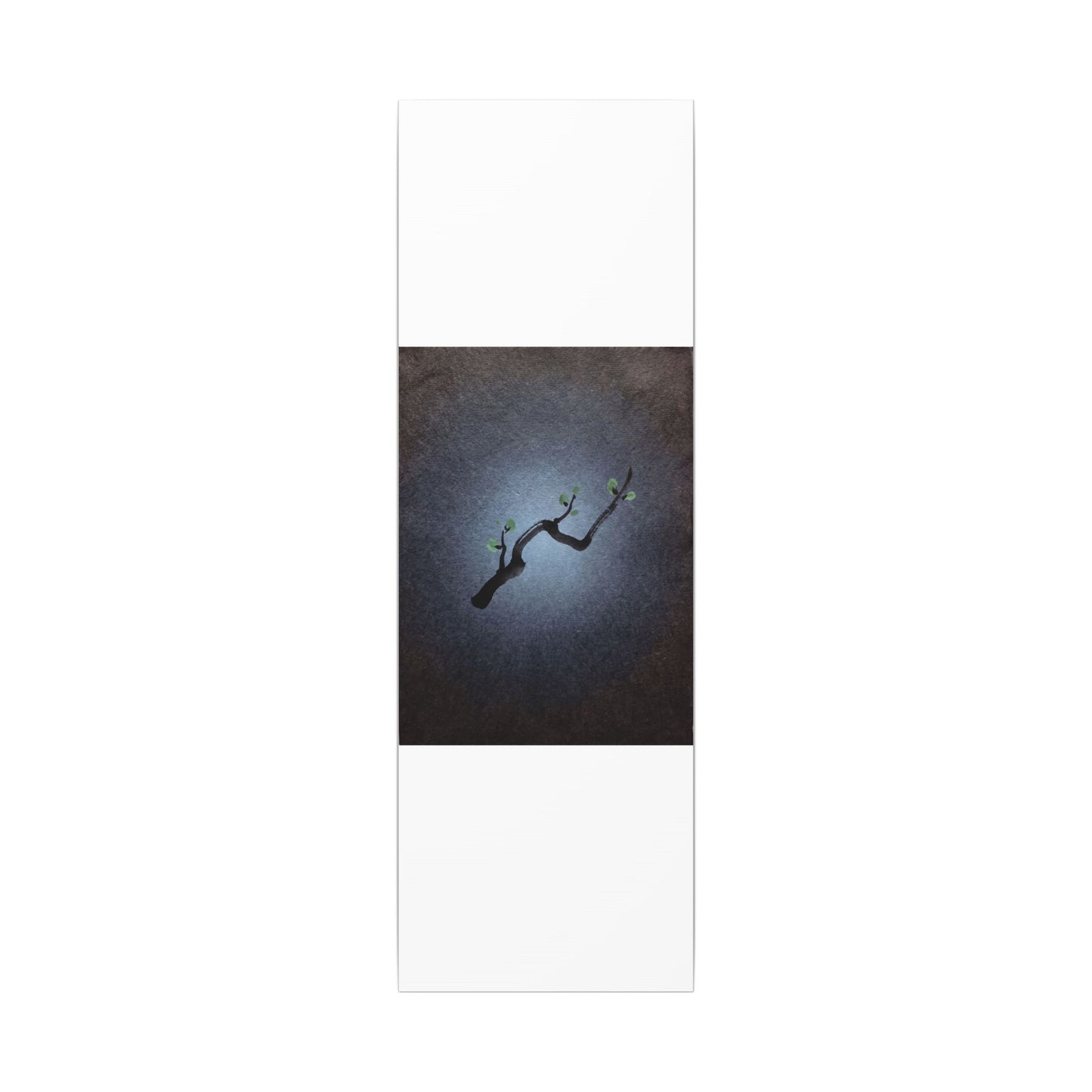 Ink Brushstroke Canvas Art | Spring Dark Japandi Moody Minimal Art