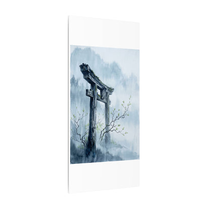 Torii Gate Canvas Art | Spring Zen Sumi E Art