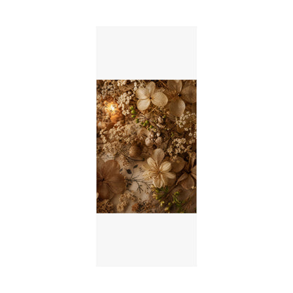 Candlelight Dried Flowers Wall Art Print - Japandi Fukinsei