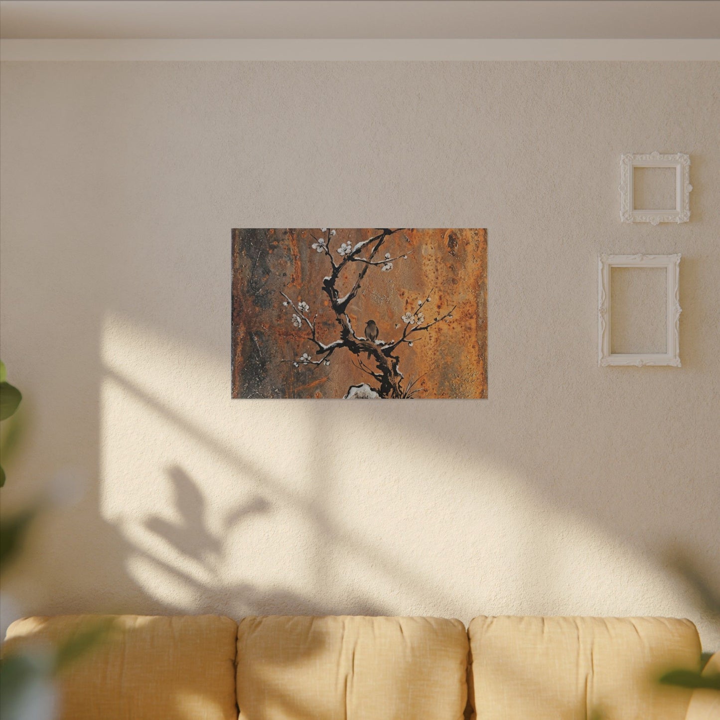 Datsuzoku Rust Patina Canvas Art - Zen Sumi E
