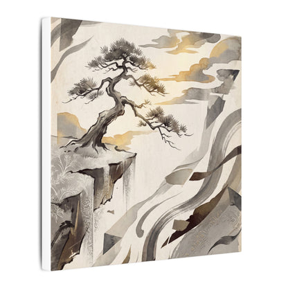 Golden Hour Pine Tree Canvas Art - Japandi Seijaku