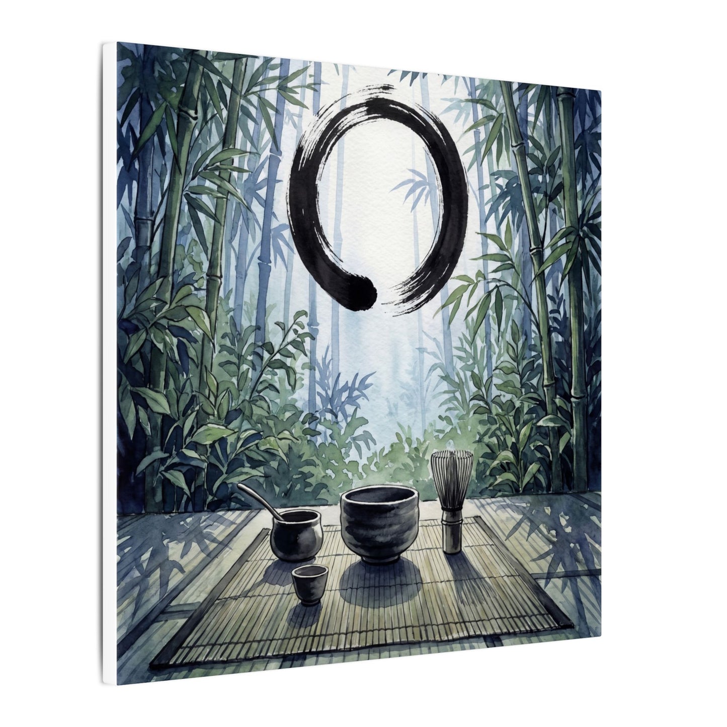Seijaku Tea Ceremony Canvas Art - Zen Enso