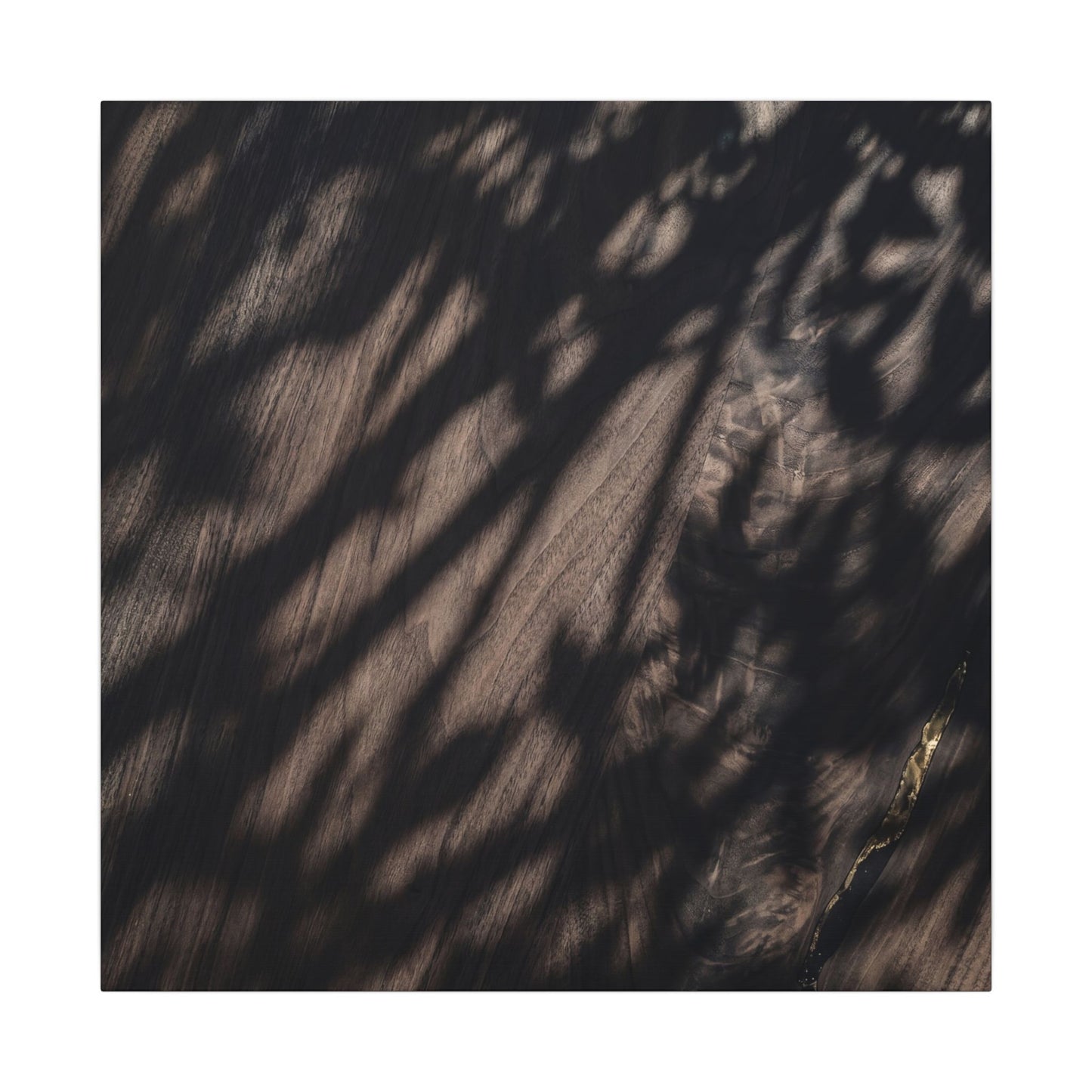 Shadow Play Summer Canvas Art | Dark Japandi Moody Design