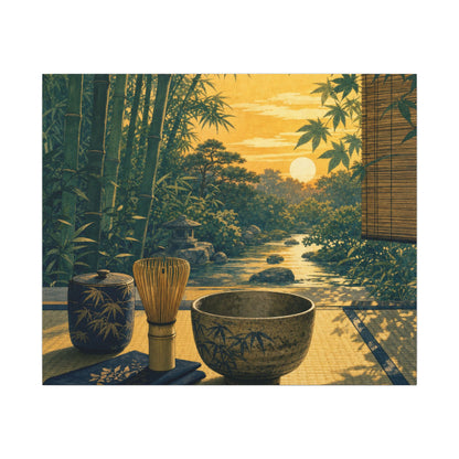 Ma Tea Ceremony Canvas Art - Zen Ukiyo E Inspired