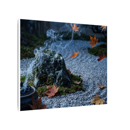 Autumn Incense Smoke Karesansui Canvas Art | Calm Decor