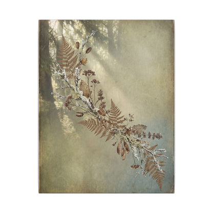 Winter Dried Flowers Forest Whimsy Canvas Art | Earthy Decor