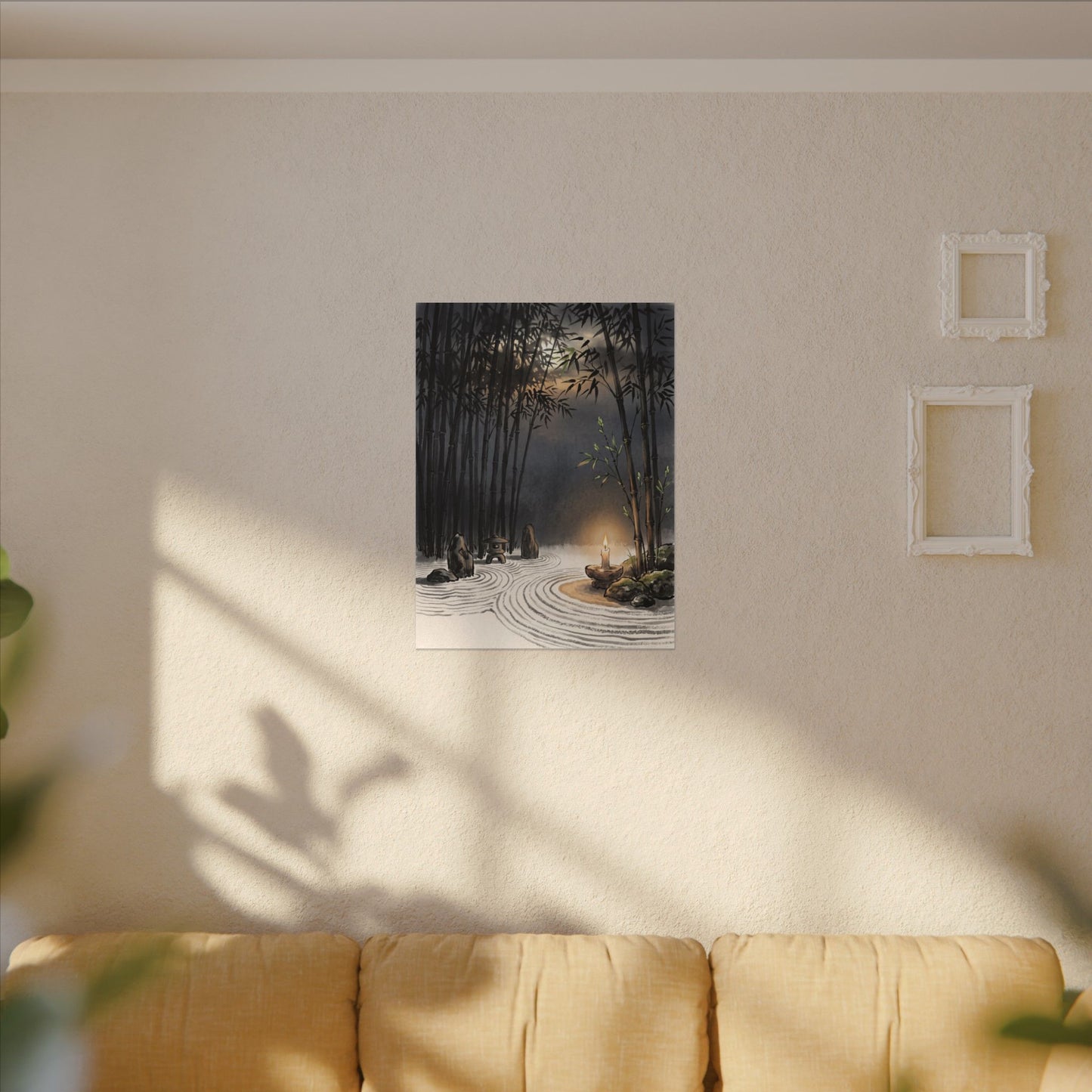 Tranquil Bamboo Grove Canvas Art - Karesansui Zen