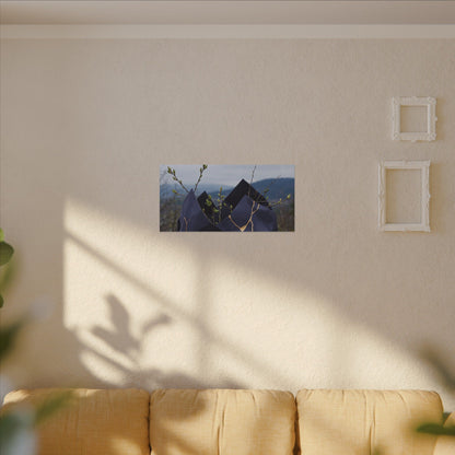 Paper Fold Canvas Art | Spring Kintsugi Gold Repair Art