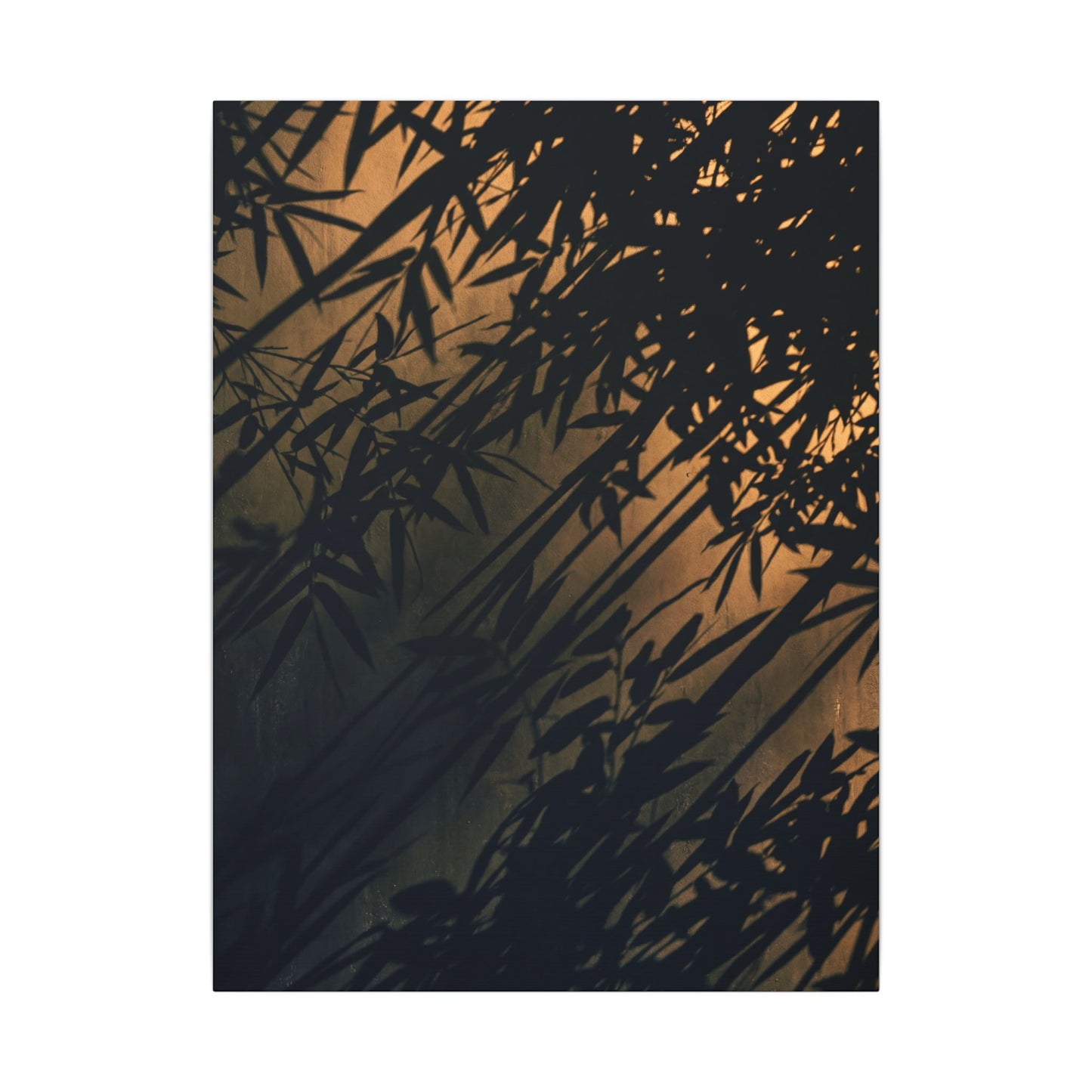 Sophisticated Shadow Play Canvas Art - Shadow Zen Dark Japandi