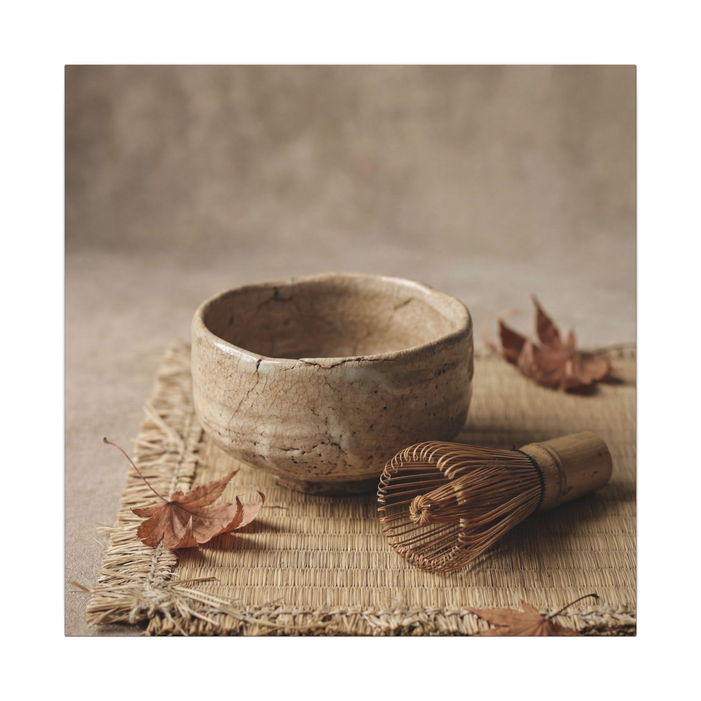 Ma Tea Ceremony Canvas Art - Japandi Texture