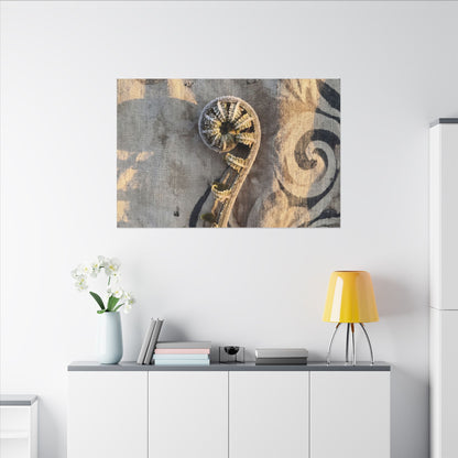 Fern Unfurling Canvas Art | Winter Japandi Japanese Pattern Art