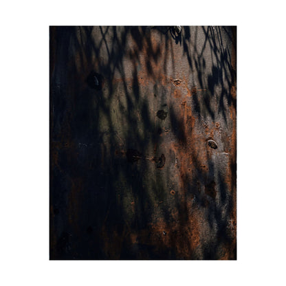 Atmospheric Rust Patina Wall Art Print - Shadow Zen Dark Japandi