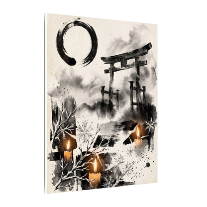 Candlelight Torii Gate Canvas Art - Zen Datsuzoku