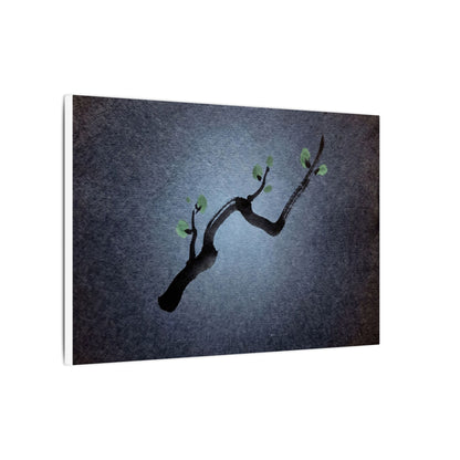 Ink Brushstroke Canvas Art | Spring Dark Japandi Moody Minimal Art
