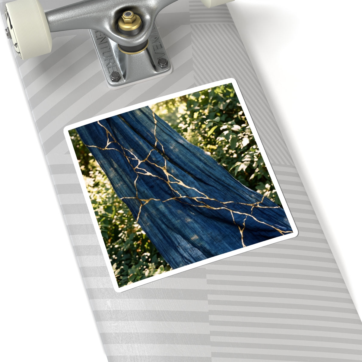 Silk Drape Sticker | Summer Kintsugi Gold Repair Art Art Print