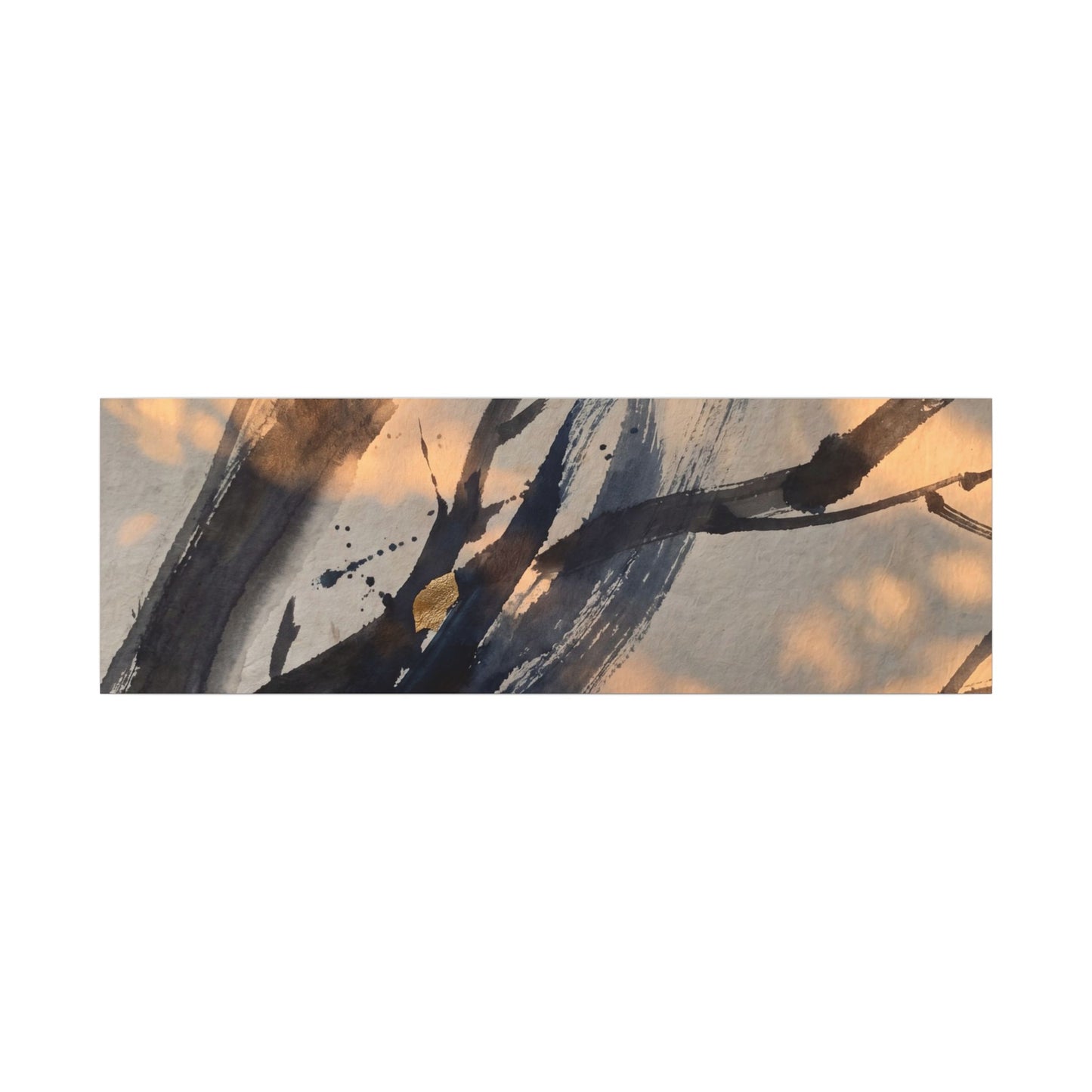 Datsuzoku Ink Brushstroke Canvas Art - Dark Japandi Shadow Zen