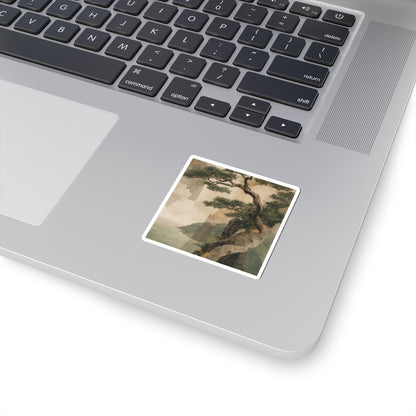 Pine Tree Summer Sticker | Japandi Cozy Design