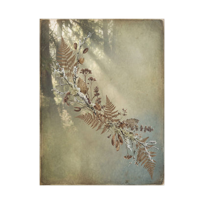 Winter Dried Flowers Forest Whimsy Canvas Art | Earthy Decor