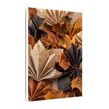 Paper Fold Texture Canvas Art | Elegant Japandi Art