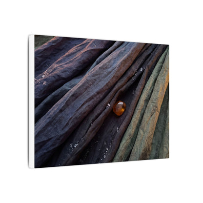 Silk Drape Shadow Zen Canvas Art | Moody Dark Japandi Art
