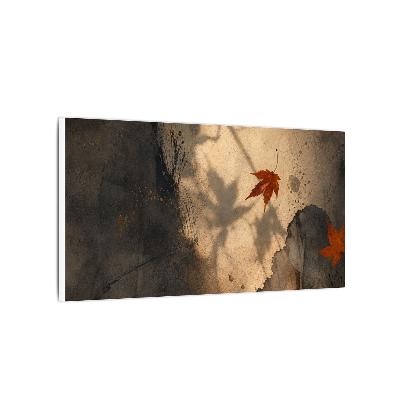Shadow Play Texture Canvas Art | Neutral Japandi Art