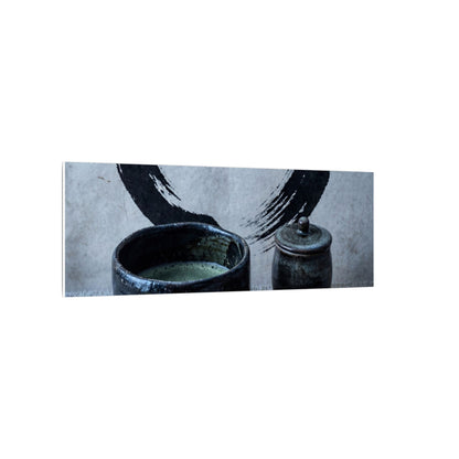 Tea Ceremony Canvas Art | Winter Zen Enso Art