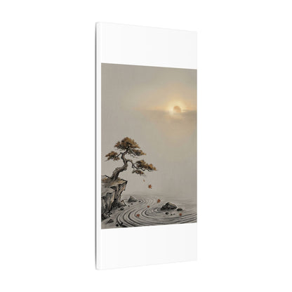 Pine Tree Canvas Art | Autumn Zen Karesansui Art