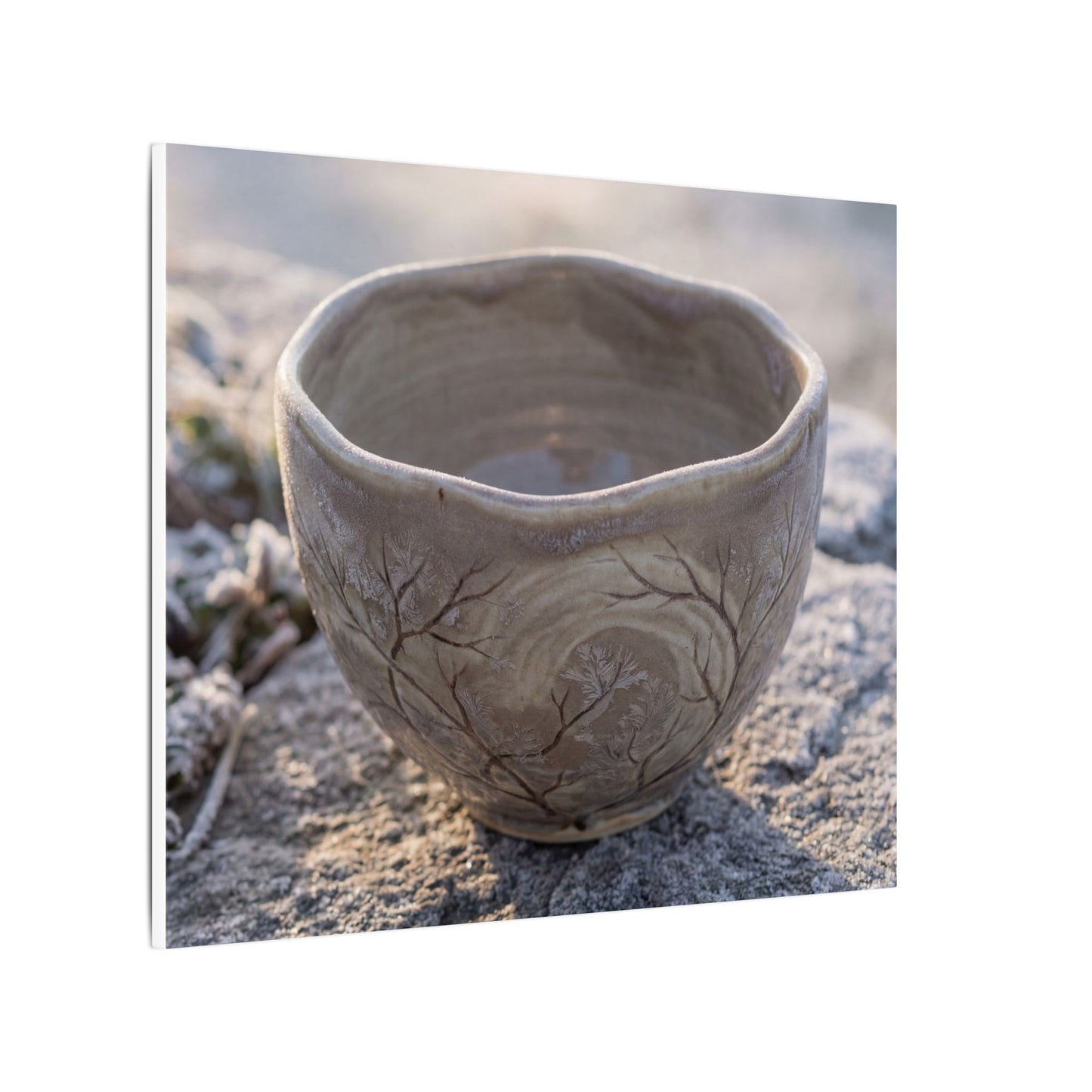 Seijaku Ceramic Bowl Canvas Art - Japandi Japanese Pattern