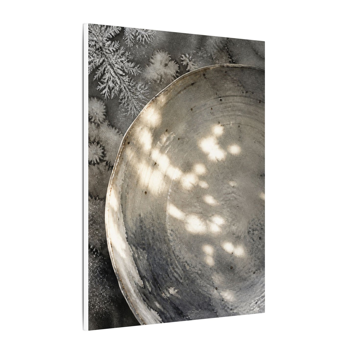 Ceramic Bowl Watercolor Canvas Art | Warm Japandi Art