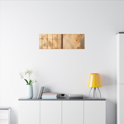 Candlelight Shoji Screen Canvas Art - Japandi Ma