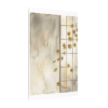 Warm Shoji Screen Canvas Art - Watercolor Japandi
